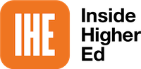 Logo for Inside Higher Ed (IHE), featuring white “IHE” lettering on an orange rounded-square background.